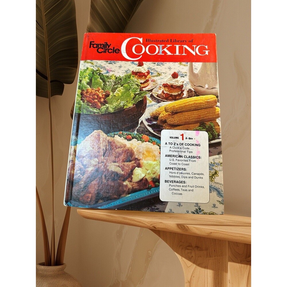 Family Circle Illustrated Library Of Cooking Volume 1 Vintage Cookbook Very Good